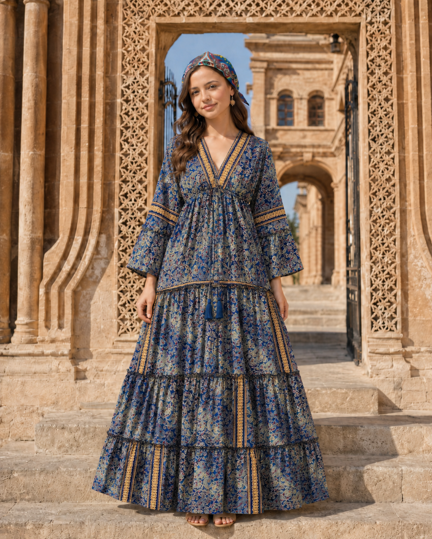Şahmeran Blue Elbise