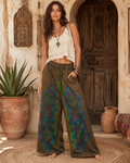Renkli Bohem Pantalon