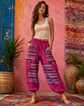 Pembe Bohem Pantolon