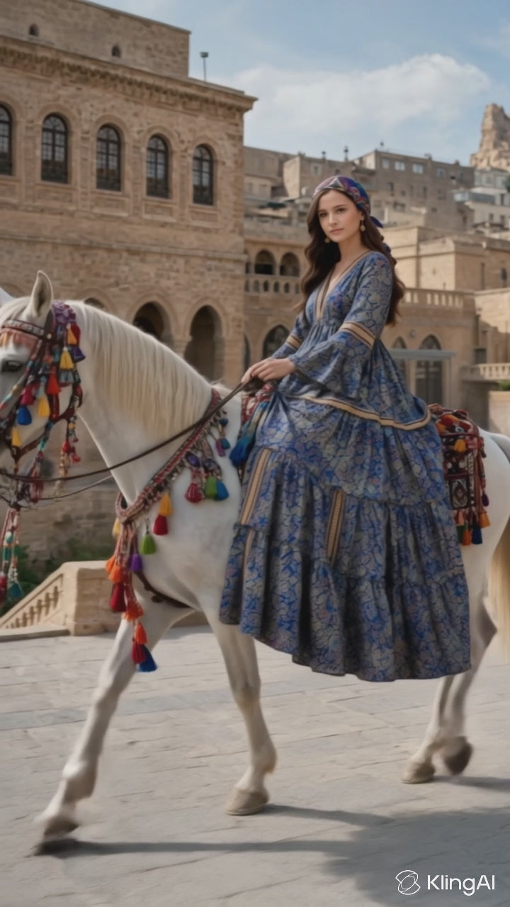 Şahmeran Blue Elbise